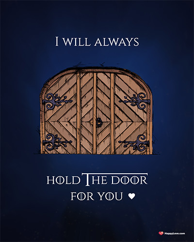 Hold the door